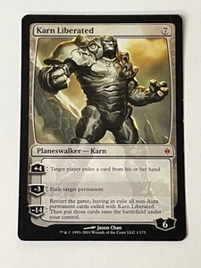 Karn Liberated #1 (LP) New Phyrexia NPH Magic MTG The Gathering Planeswalker - Picture 1 of 10