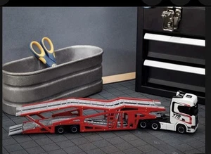2025 Hot Wheels Elite 64 Scania 770 S - Truck and Car Trailer - Picture 1 of 16