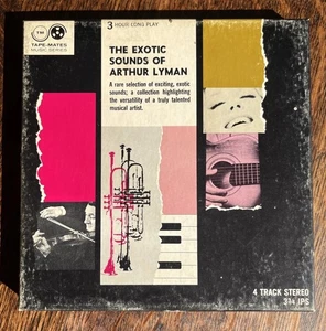 The Exotic Sounds of Arthur Lyman Reel to Reel 3 hour long play 3¾ IPS 4 track - Picture 1 of 3