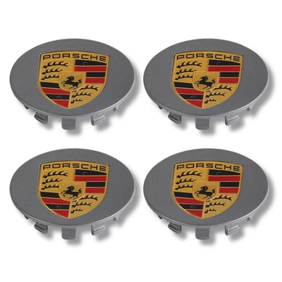 Lega Calotta Centrale Ruota Mozzo Porsche 911 718 Boxster Cayman Grigio 76mm x4 Foto 1 de 4