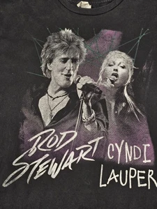 Rod Stewart Cyndi Lauper Band Tee XL schwarz Hollywood Bowl 2018 Konzert T-Shirt - Bild 1 von 10