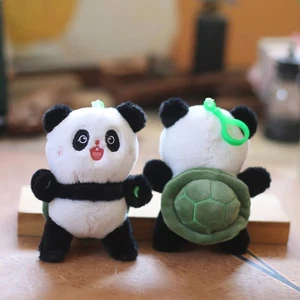 Portachiavi panda peluche peluche peluche per borse portachiavi borsa carino ciondolo - Foto 1 di 12