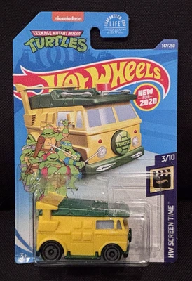 Hot Wheels 2020 TMNT Party Wagon HW tiempo de pantalla 3/10 #149/250 nuevo Foto 1 de 4
