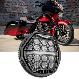 LED Headlight White DRL Plug&Play Lamp For Harley Street Glide 14-23 Road King - Picture 1 of 10