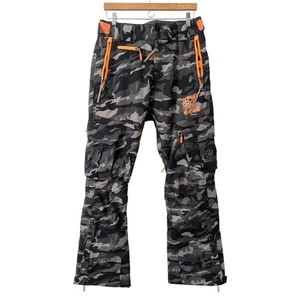 Superdry Pantaloni da sci grigi mimetici Ultimate Snow Rescue invernali snowboard da uomo Medium - Foto 1 di 12