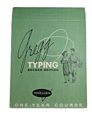Vintage Gregg Typing 1958 Second Edition Complete Course Rowe-Lloyd Hardcover - Image 1 of 4
