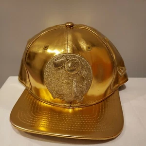SOLES INC Soles Girl New Era 9Fifty A-Frame ALL Golden Hat Cap Snapback Preowned - Picture 1 of 11