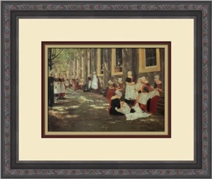 Max Liebermann The Orphanage at Amsterdam Custom Framed Print - Picture 1 of 2