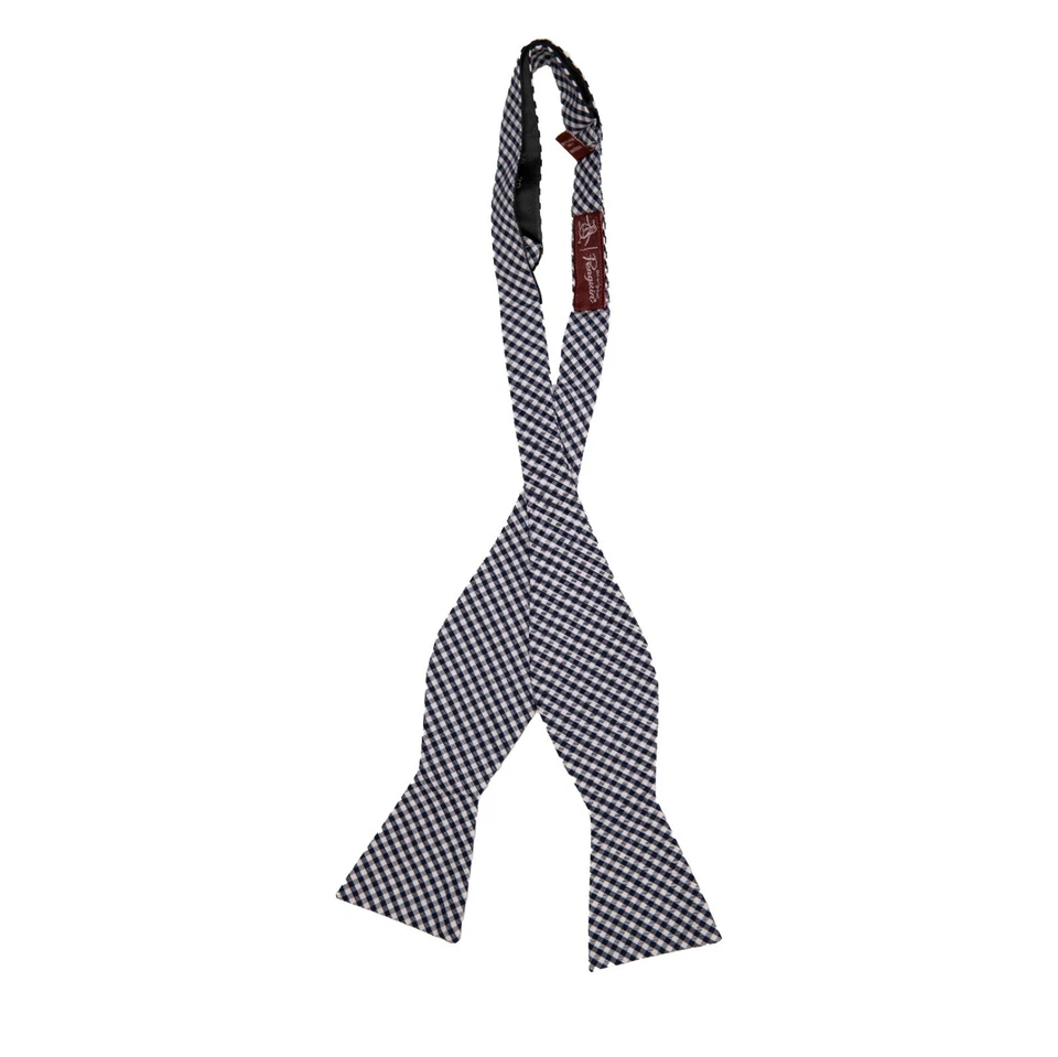 Pajarita ajustable original Penguin Check negra 3358 Foto 1 de 1