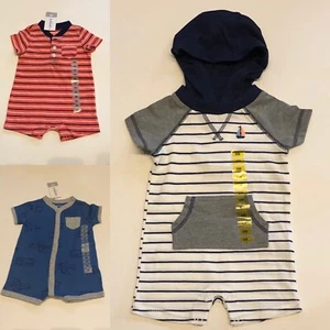 Carter's infant baby cloths boy snap one pice short sleeve cotton size 3 6 9 - Picture 1 of 23