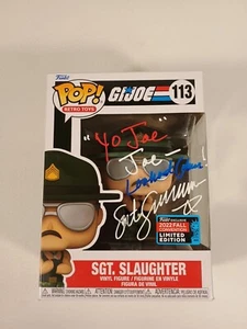 Sgt. Slaughter Signed Autographed Gi Joe Funko POP Figure 113 - Picture 1 of 6