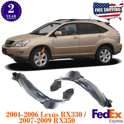Fender Liners Set Front For 2004 - 2006 Lexus RX330 / 2007-2009 RX350 - Image 1 of 4