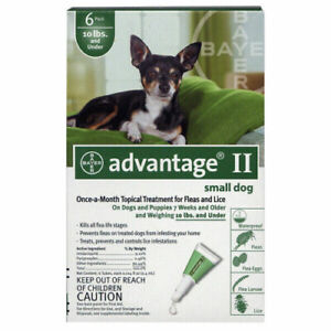 Advantage II for Small Dogs (0-10 lbs, 6 Pack) USA EPA Approved (read listing)