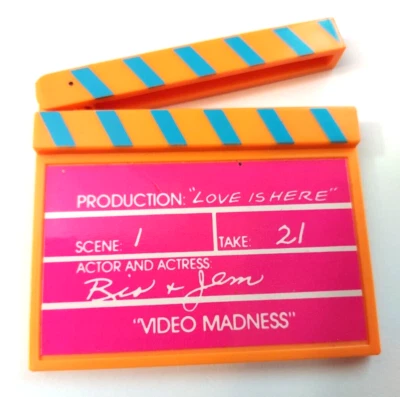 Jem - Scene Clapper de Video Madness Playset de Hasbro años 80 Foto 1 de 3
