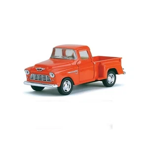 (5330) Kinsmart 1/32 1955 Chevy Stepside Pick-Up Die Cast Toy Truck Orange - Picture 1 of 5