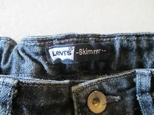 NIÑAS Levis Cortado Azul Jeans Talla 10 REGULAR Skimmer Cintura Ajustable - Imagen 1 de 4