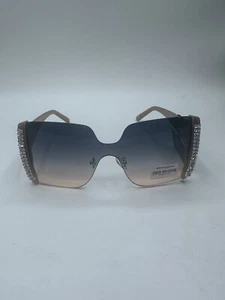 TRUE RELIGION Para mujeres Dorado/CRISTAL TOPO Marco Lente Espejo Envolvente Gafas de Sol NUEVO - Imagen 1 de 4