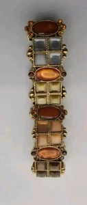 Joan Rivers Vintage Stretch Bracelet Multicolor Stones - Picture 1 of 7