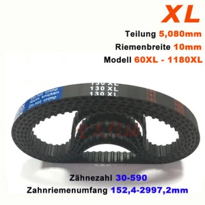 Zahnriemen Synchronriem 60XL-1180XL 152,4-2997,2mm Breite 10mm 5,080mm-Teilung - Picture 1 of 5