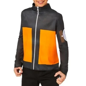 Kids Naruto Full Zip zip Grey Jacket Youth Medium - Picture 1 of 5