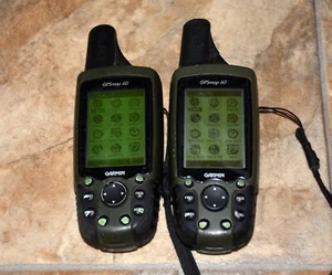 Lot of 2 Garmin GPSmap 60 Handheld Navigators - Cosmetic Wear - Working - Picture 1 of 5