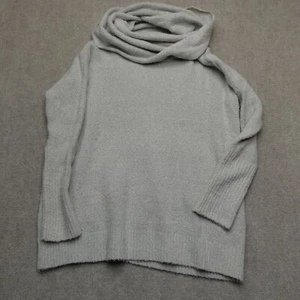 French Connection Sweater Womens Small Gray Cowl Neck Long Sleeve 7% Wool - Picture 1 of 11