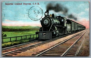 Postcard c1906 Imperial Limited Express CPR Canadian Pacific Railway Tatehurst - Picture 1 of 2