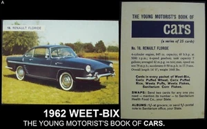 Renault Floride - WEET-BIX 1962 "The young motorist's book of CARS. - Picture 1 of 3