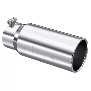 MBRP T5050 Stainless Steel Straight Rolled Round 4 inch Universal Exhaust Tip - Picture 1 of 3