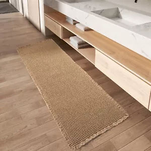 Upgraded Waffle Runner Rug, Super Absorbent Non Slip Bath Mats for Bathroom #1 - Picture 1 of 6