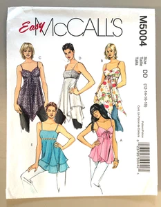 Top McCall's Misses, patrón túnica M5004 talla 12-18 SIN CORTAR - Imagen 1 de 2