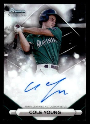 2023 Bowman Sterling #PA-CY Cole Young Prospect Autographs - Image 1 of 2