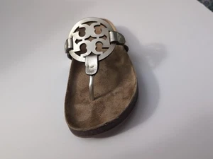 Sandalias Tory Burch NUEVAS En Caja Miller Cloud Cuero Logo Oro Brillante Talla 5 - Imagen 1 de 9