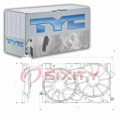 Conjunto de ventilador condensador y radiador doble TYC para Chevrolet Impala ue 2014-2016 Foto 1 de 4