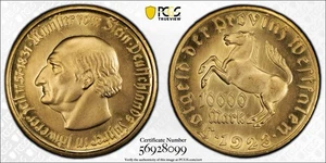 Pcgs 1923 10K Mk Jaeger- N20a Notgeld - Picture 1 of 2