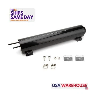 Specialty 9964BK, un tanque de desbordamiento de radiador 4 pulgadas X 16 pulgadas negro inoxidable negro  Foto 1 de 4