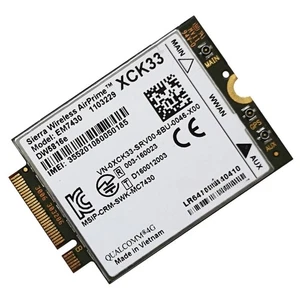  Sierra EM7430 3G 4G WWAN Card Module Dell DW5816e Snapdragon X7 LTE XCK33/PKWT8 - Picture 1 of 6