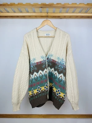 Suéter Cárdigan Vintage United Colors of Benetton Diseño Suroeste Foto 1 de 4