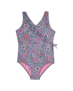 Kensie Floral Print Swimsuit - Picture 1 of 6