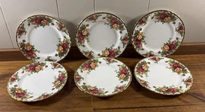 Royal Albert England Old Country Roses 6-1/4" Brot & Butter Teller Set 6 Neuwertig - Bild 1 von 6