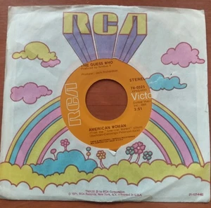 45 The Guess Who, American Woman / No Sugar Tonight	RCA	74-0325	 EXC. - Picture 1 of 5