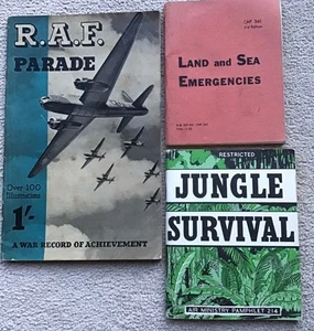 RAF training booklets Jungle Survival, Land & Sea Emergencies & RAF Parade - Picture 1 of 4