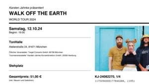 4 Tickets on Walk of the Earth - Munich, this weekend - Bild 1 von 1
