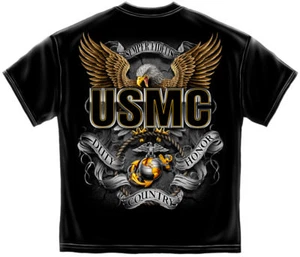 Neu USMC HONOR DUTY COUNTRY T-Shirt USA MILITARY ERAZOR BITS - Bild 1 von 2
