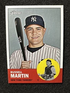 RUSSELL MARTIN #340 2012 Topps Heritage Baseball QTY New York Yankees - Foto 1 di 2