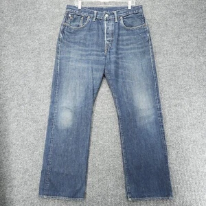 Vintage RRL Button Fly Japanese Selvedge Denim Made In USA Jeans 35x32 5 Pocket - Bild 1 von 21
