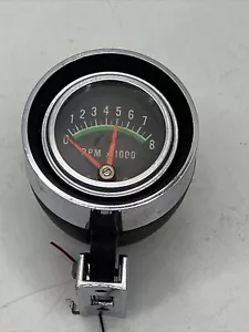 Vintage Used 1960's Tachometer 8000 RPM - 12 Volt Made In USA - Foto 1 di 7