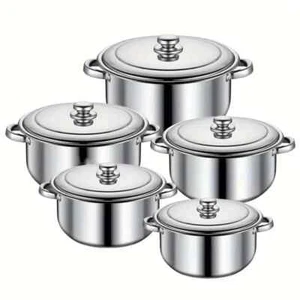 10 Piece Cookware Set Nonstick Pots and Pans Home Kitchen Cooking Non Stick NEW - Picture 1 of 13