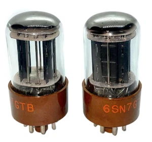 2X 5692 tube NOS 6SN7 BROWN BASE, Zalytron NIB by CBS-Hytron VT231 - Picture 1 of 7