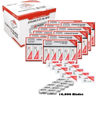 Dorco ST301 红色双刃剃刀刀片 | 10,000 刀片 — 第 1/4 张图片